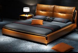 China Leather Modern Luxury Furniture High End Contemporary Bedroom Furniture on sale