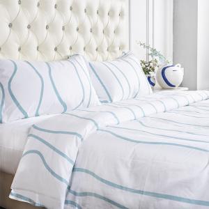 China 200TC Printing Bedding Set Cotton Bed Sheet Duvet Cover on sale