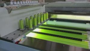 Buy cheap Padding Quilting Embroidery Machine , Automated Quilting Machine Dual Rolls product