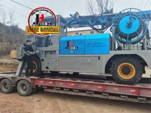 JIUHE Factory Price Truck Mounted Shotcrete Machine Right Drive Line Concrete Pump Truck Mounted Wet Shotcrete Machine