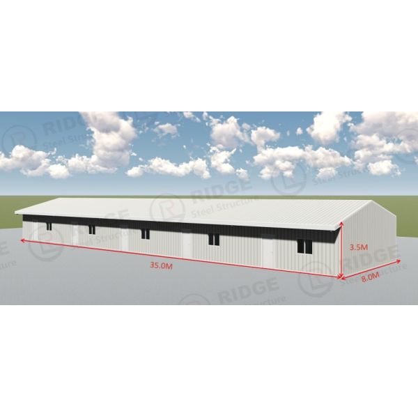 Hot Selling Metal Frame Steel Structure Warehouse Workshop Hangar Building Without Middle Columns