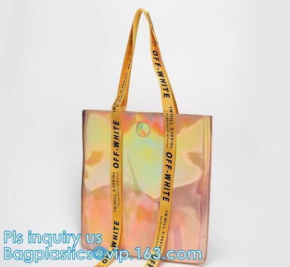 Handbag Shoulder Tote Makeup Bag, Summer Beach Clear PVC Shoulder Bag DIY Transparent Tote Bag, PVC Swim Shoulder Bag Pa