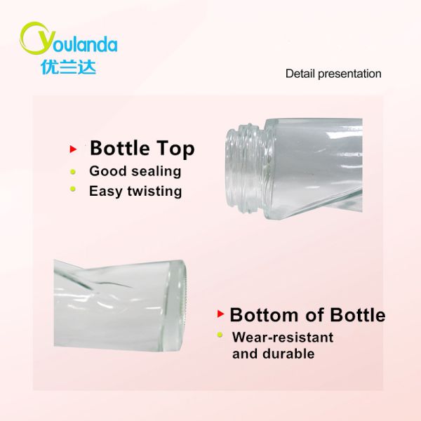 Customizable 50ml Glass Roller Bottles Roll On Oil Bottles For Antiperspirant