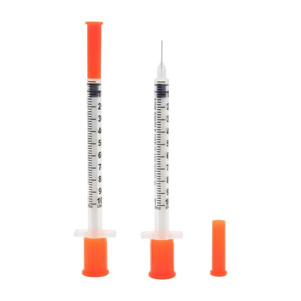 Quality Home Use Plastic Insulin Syringe 0.3ml 0.5ml 1ml Disposable Medical Injection Plastic Insulin Syringe for sale