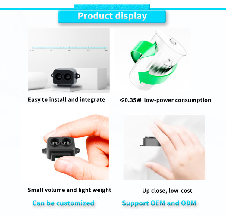 Mini Single Point Laser Ranging Sensor For Traffic Flow Statistics UBJG-01Y