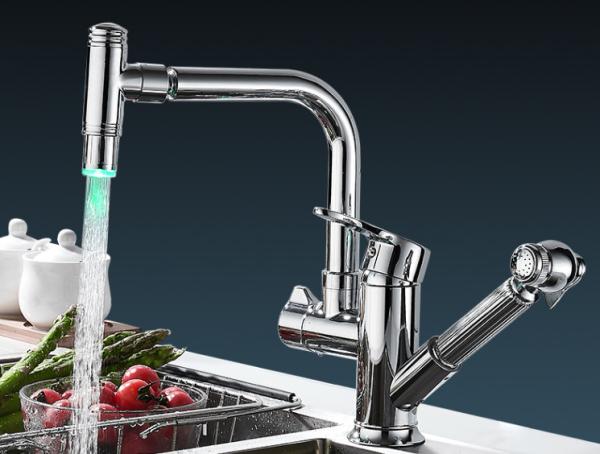 Quality Electroplate Single Handle OEM Kitchen Sink Faucets for sale