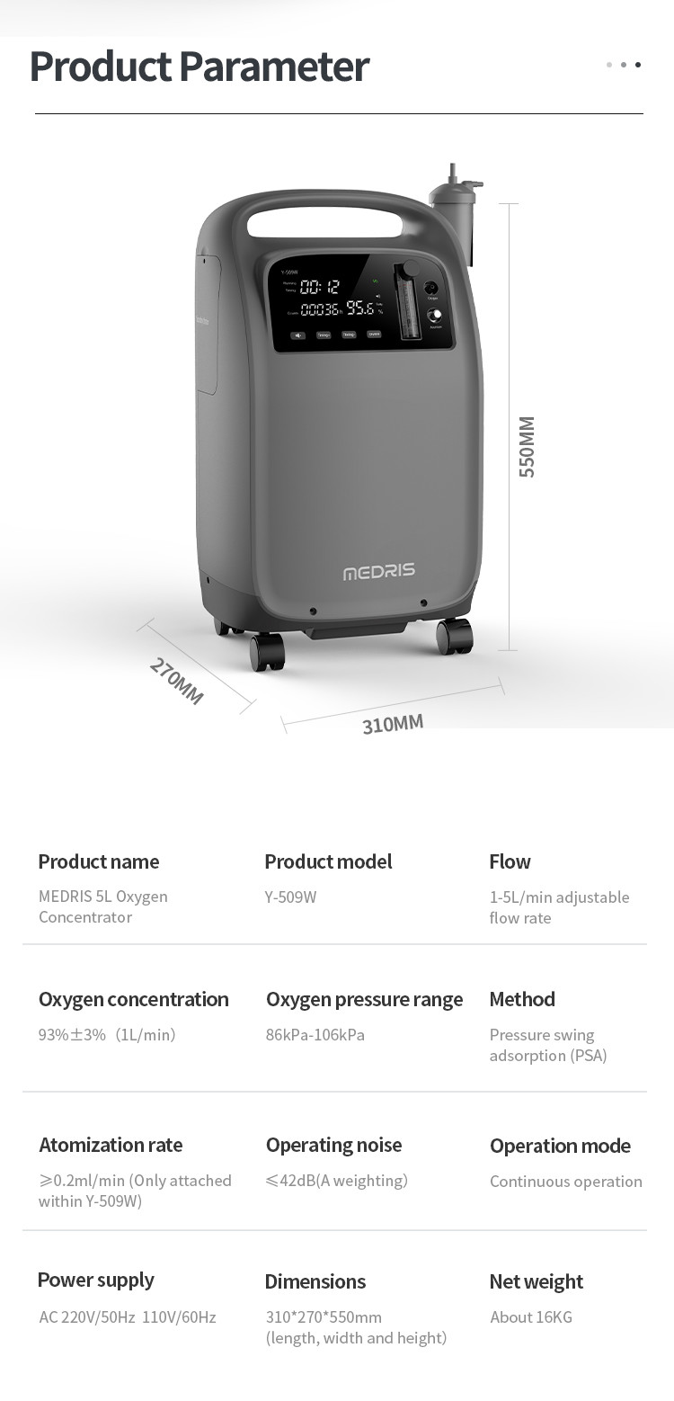 5L High-Efficiency And Stable Oxygen Production Household Medical Oxygen Generator For The Treatment Of The Elderly And