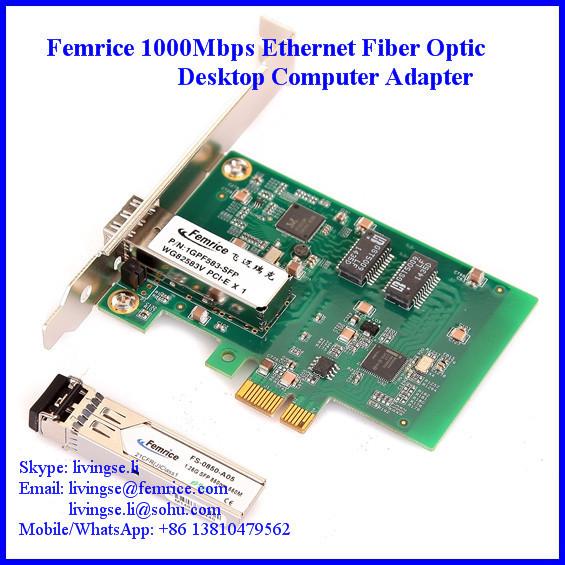 Quality Gigabit Ethernet PCI Express NIC Cards, Single Port GbE (SFP) Network Cards for sale