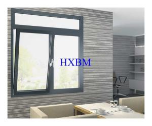 Buy cheap Two Way Opening Large Tilt And Turn Windows , Grey Color Double Glazed Aluminium Windows For Qatar Market product