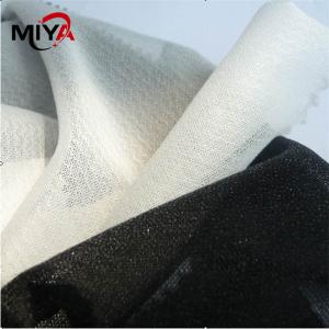 Buy cheap 100 Percent Polyester Elastic 42gsm Woven Fusible Interfacing product