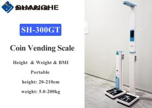Buy cheap Digital Lcd Display Medical Height And Weight Scales With Multi Coin Acceptor product