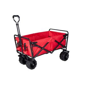 China Convenient 200lb Load Bearing Collapsible Folding Wagon Cart for Outdoor Camping on sale