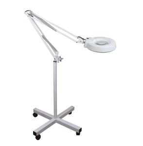 Lighted Magnifying Glass Floor Lamp For Salon , Circuit Board Inspections