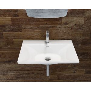 Buy cheap Rectangular Wall Hung Cloakroom Basin Single Hole Faucet Mount product