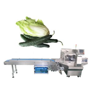 Buy cheap Three Servo Motors CE Vegetable Cucumber Wrapping Machine product