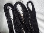 1.5mm Black Round Elastic Cord Polyester Elastic Bungee Cord