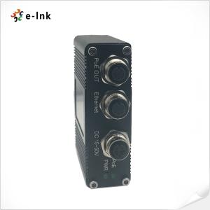 Industrial 1-Port 10/100/1000 PoE Injector With 30W Output M12 Connector EN50155