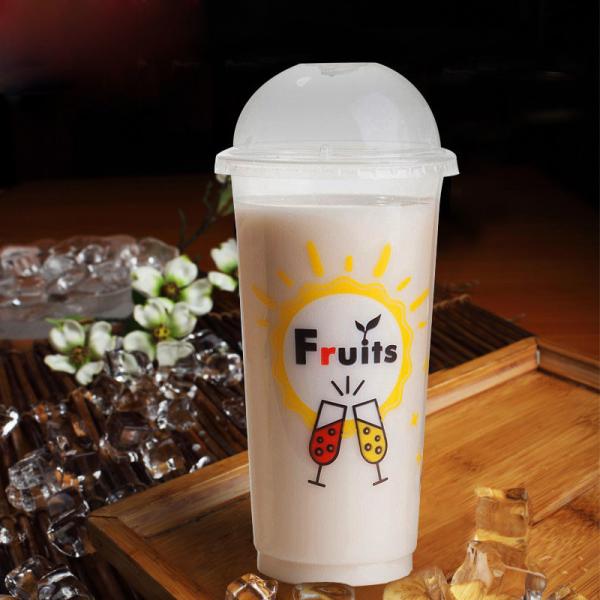 Quality plastic cups with lids plastic cup containers plastic juice cup 420ml 500ml 600ml 620 ml for sale