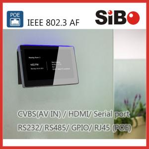 Meeting Room Scheduling 7 Inch Android OS Touch Panel With LED Light