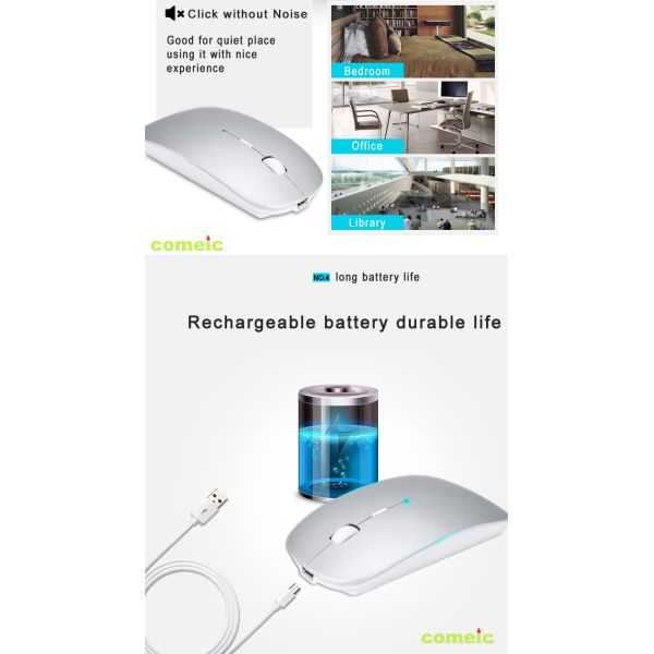 Factory sell wireless bluetooth mouse rechargeable mini usb 3d optical computer wireless mouse withbroardcom chipset
