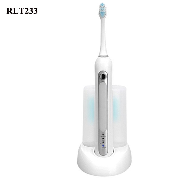 Automatic Sonic Electric Toothbrush , UV Sanitizer Rechargeable Travel Electric Toothbrush