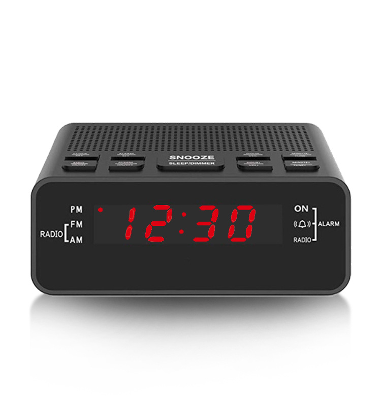 TF Card Portable Clock Radio With 2.4 Inch 320X240 Pixels LCD Display