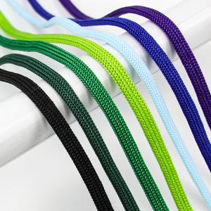 China Tent Reflective Braided Rope Leash Dog Lead Colorful Round Draw Cords Hoodie String Rope 10mm on sale