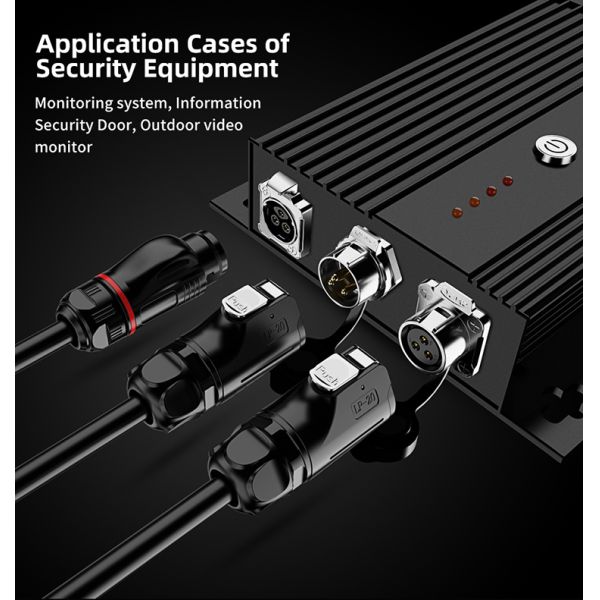 CNLINKO 12 Pin Electrical Connector M20 Circular Connector 5A Panel Mount Screws Plug Connector