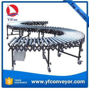China Flexible Motorized Stainless Steel Roller Conveyor,Flexible Roller Conveyor on sale