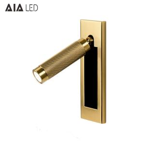 China bed board light led reading lamp headboard wall light patterned led reading lamp for bedside reading light hotel on sale