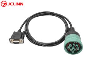 China Deutsch Type 2 Round J1939 9 Pin to RS232 D-sub DB9 Cable on sale