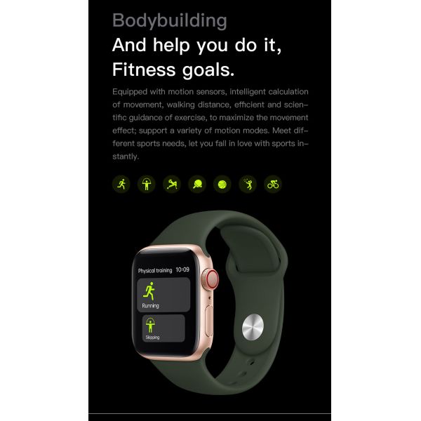 1.69inch Full Screen Iwo 18 Smartwatch Bluetooth Calling