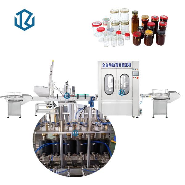 Quality Automatic Feeder Twist Off Vacuum Screw Capping Machine for sale