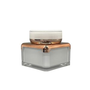 Square type round edge design Acrylic cream jar 30g, 50g  XY2202