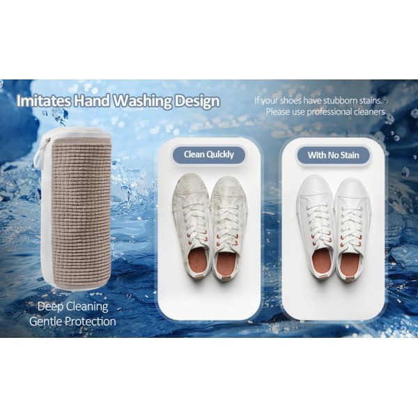 CROSS-BORDER PLUSH SHOE WASH BAG WITH FLEECE-LINED SHOE WASH BAG SHOE WASH BAG FOR LAZY PEOPLE PORTABLE SHOE WASH BAG