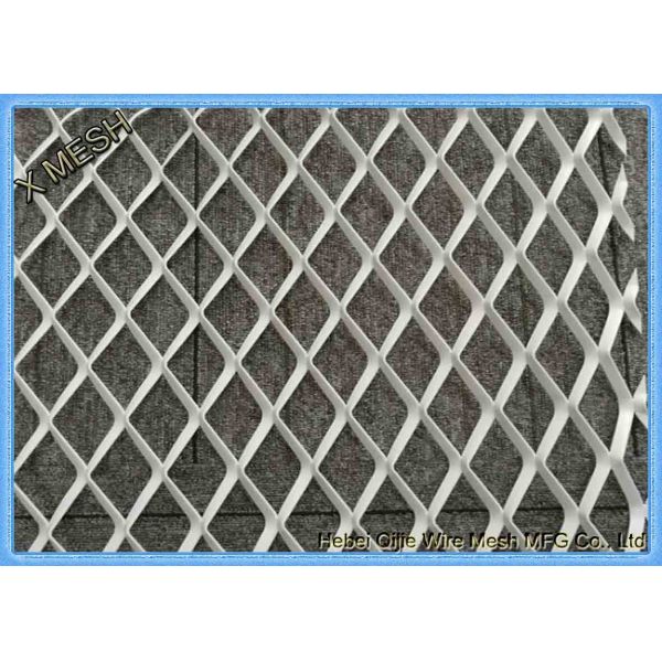 DIN EN ISO 1461 Expanded Metal Mesh , Aluminum Expanded Metal Sheet For Stairs