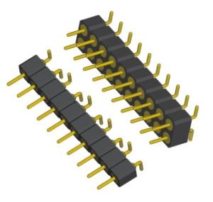 Buy cheap 2mm Machine Pin Headers Round Pin Male Type Space Saving High Precision product