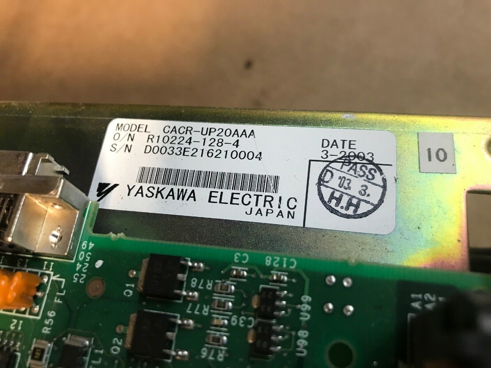 YASKAWA CACR-UP20AAA SERVO CONTROL SERVO DRIVE CONTROLLER CACR-SR SERIES