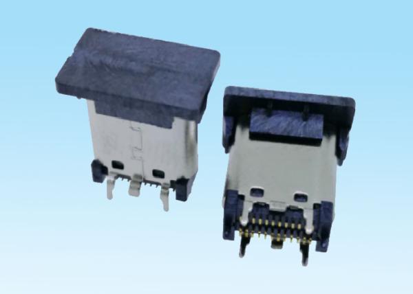 Quality Female Head Vertical Type C Micro USB Connector Withstand 10000 Repeated Insertions for sale