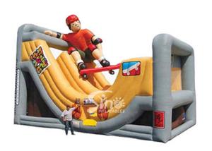 Custom extreme u shaped slide skateboard inflatable slide