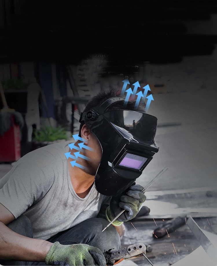 Solar Automatic Darkening Welding Protective Mask Head Mounted Welding Protective Helmet