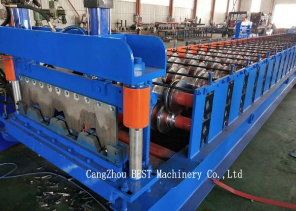Quality 1250 Mm Max. Width With GI Material Steel Sheet Floor Deck Roll Forming Machine for sale