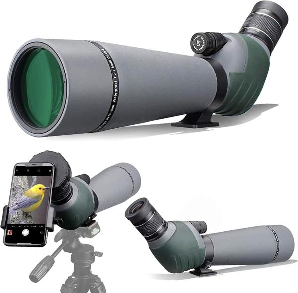 Quality ED Glass Sniper Spotting Scope 20-60x80 Target Shooting Hunting Bird Watching for sale