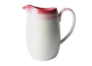 1300ml Ceramic Serveware Set Red Reactive Colored Stoneware Pitcher