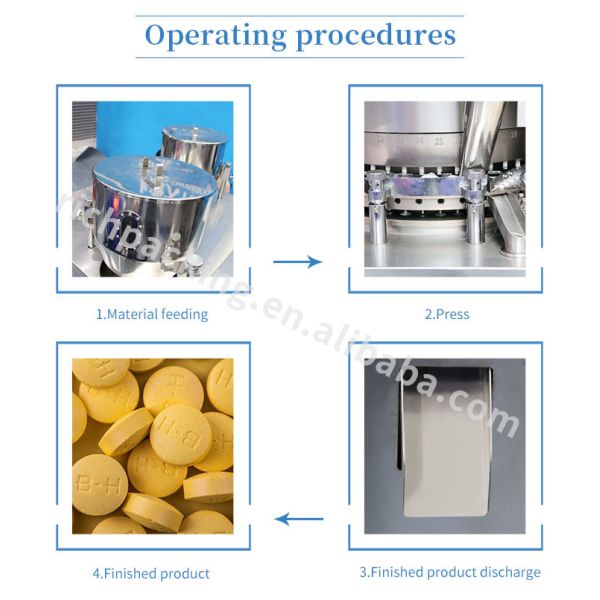 automatic double layers rotary tablet pharmaceutical pill press machine