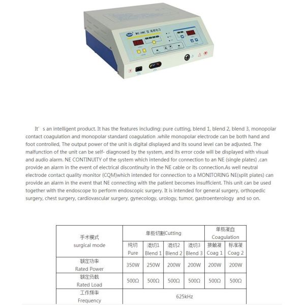 Scalpel Electrosurgery System Veterinary Electrosurgical Unit
