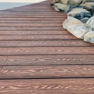 Buy cheap Textured 3D Composite Decking Embossing Wood Plastic Composite Decking product