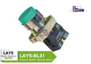 Buy cheap LAY5（XB2）-BL31 green color spring return flat button push button swithes product