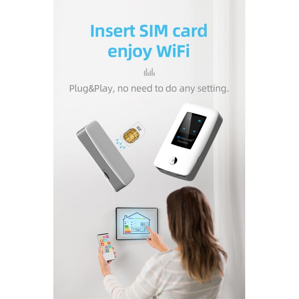 5000mAh 4G Wireless Pocket Router With RJ45 Wan Lan Port