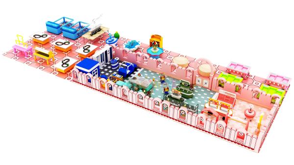 Puzzle Exercise Role Play House Kids Indoor Game Park Customized Theme
